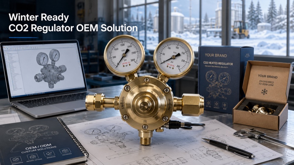 Heated CO₂ Regulator Vs Industrial CO₂ Regulator In Sub Zero Winter Environments-Bril Welding Equipment Heated CO₂ Regulator Vs Industrial CO₂ Regulator In Sub Zero Winter Environments-Bril Welding Equipment