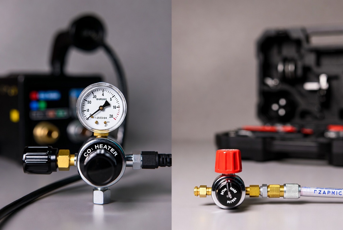 CO₂ Heater Regulator vs Mini Gas Regulator for Portable Shielding Gas Kits-Bril Welding Equipment