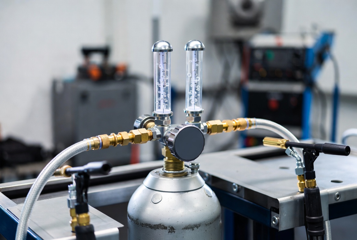 Dual Output Argon Flowmeter vs Single Flowmeter Regulator for TIG Welding-Bril Welding Equipment