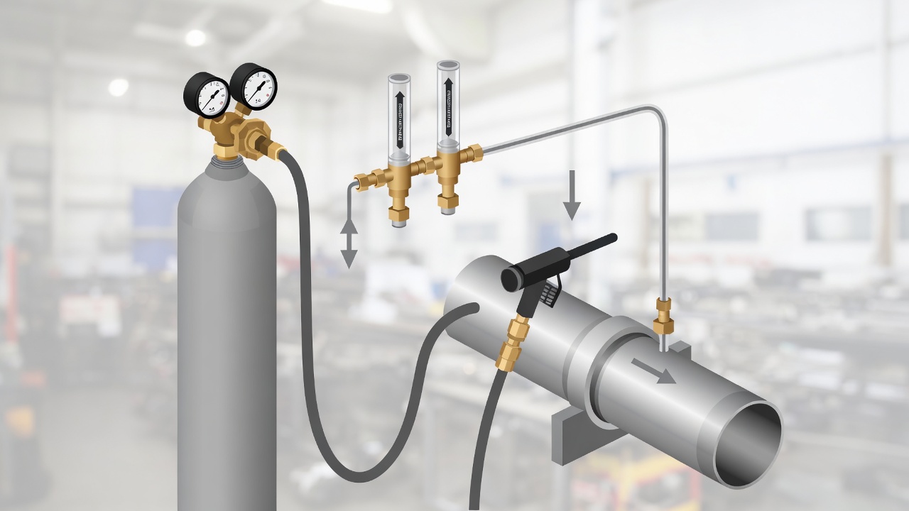 Dual Output Argon Flowmeter vs Dual Gauge Regulator for TIG Root Purging-Bril Welding Equipment Dual Output Argon Flowmeter vs Dual Gauge Regulator for TIG Root Purging-Bril Welding Equipment