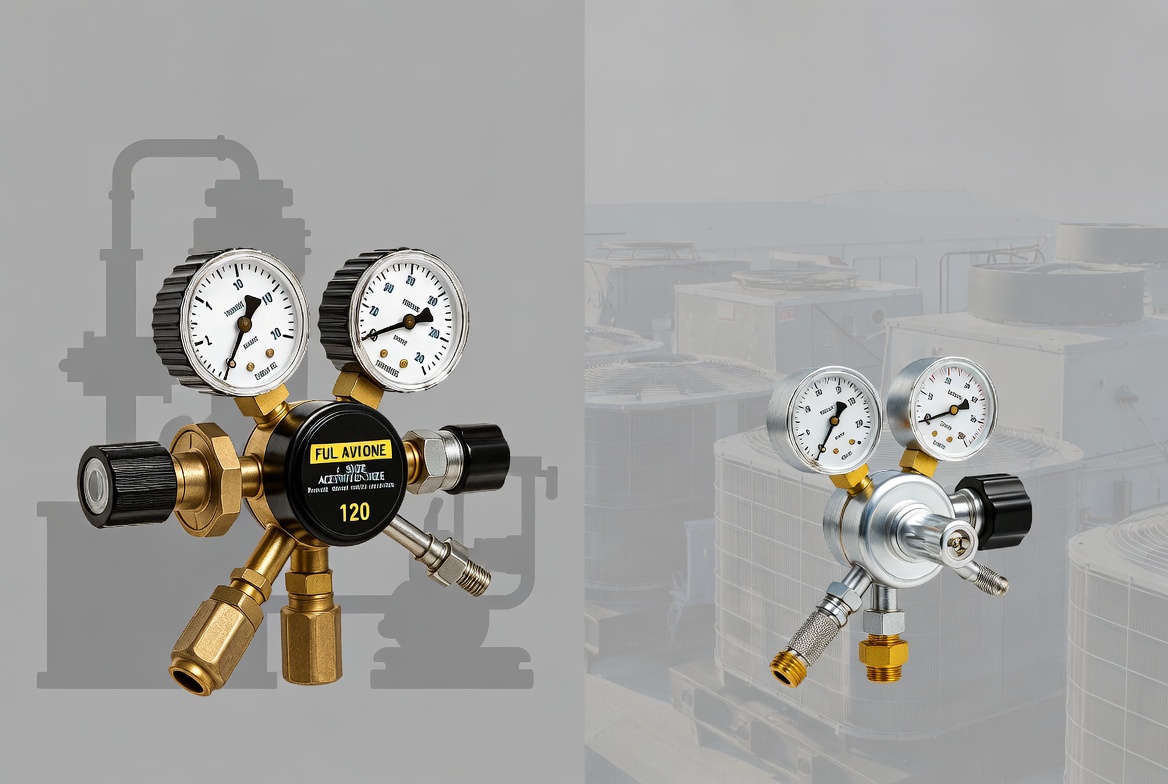Acetylene Gas Pressure Regulator vs Mini Gas Regulator for Field Maintenance Brazing Kits-Bril Welding Equipment Acetylene Gas Pressure Regulator vs Mini Gas Regulator for Field Maintenance Brazing Kits-Bril Welding Equipment