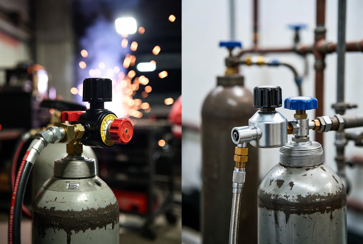 Heater Regulator vs Industrial CO₂ Regulator for Outdoor Welding-Bril Welding Equipment Heater Regulator vs Industrial CO₂ Regulator for Outdoor Welding-Bril Welding Equipment