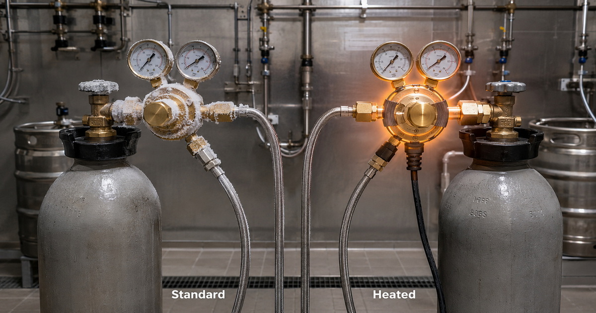 Carbon Dioxide Regulator vs Heated CO₂ Regulator for Draft Beer Systems-Bril Welding Equipment Carbon Dioxide Regulator vs Heated CO₂ Regulator for Draft Beer Systems-Bril Welding Equipment