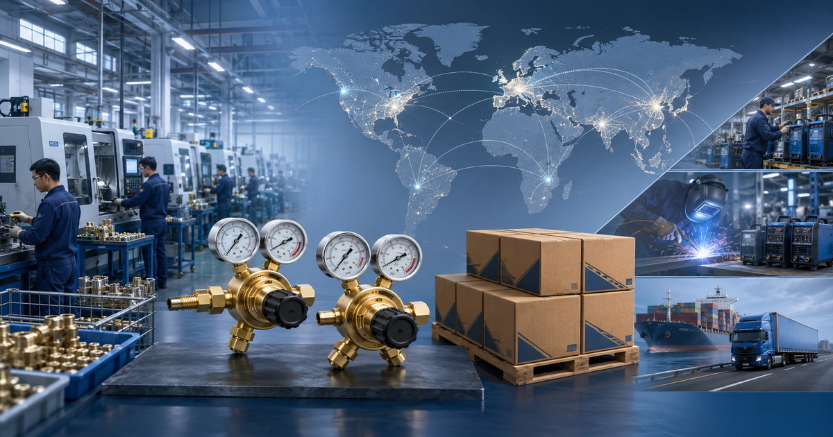 Top 10 CO₂ Dual Gauge Regulator Manufacturers in China (2026 Updated: Expert Selection Guide)-Bril Welding Equipment Top 10 CO₂ Dual Gauge Regulator Manufacturers in China (2026 Updated: Expert Selection Guide)-Bril Welding Equipment
