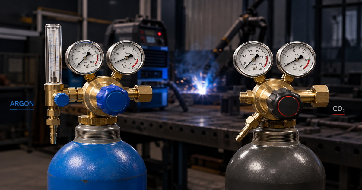 Argon Gas Regulator vs CO₂ Gas Regulator for MAG Welding: Key Differences, Selection Guide, and OEM Considerations-Bril Welding Equipment Argon Gas Regulator vs CO₂ Gas Regulator for MAG Welding: Key Differences, Selection Guide, and OEM Considerations-Bril Welding Equipment