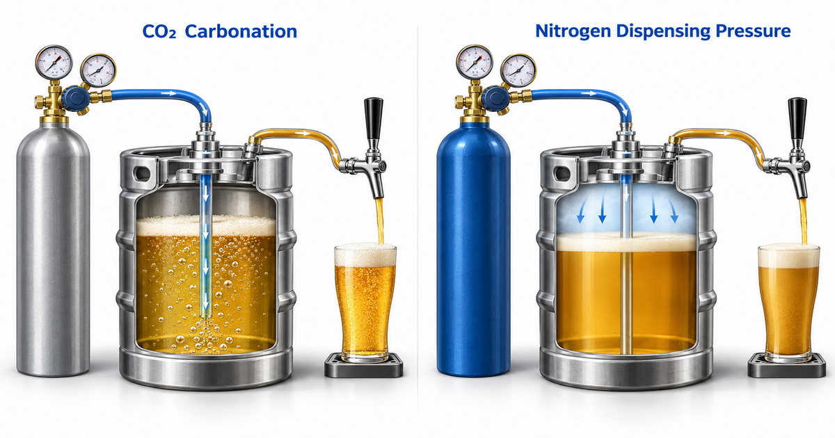CO₂ Gas Pressure Regulator vs Nitrogen Pressure Regulator for Beverage Carbonation-Bril Welding Equipment CO₂ Gas Pressure Regulator vs Nitrogen Pressure Regulator for Beverage Carbonation-Bril Welding Equipment