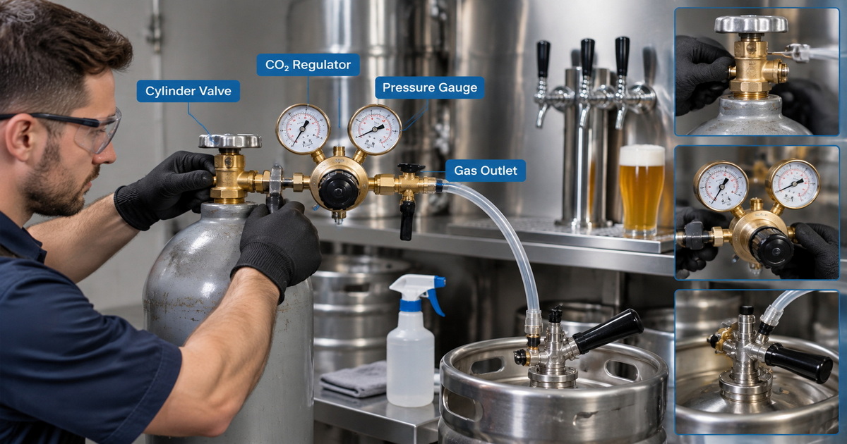 CO₂ Gas Pressure Regulator vs Nitrogen Pressure Regulator for Beverage Carbonation-Bril Welding Equipment CO₂ Gas Pressure Regulator vs Nitrogen Pressure Regulator for Beverage Carbonation-Bril Welding Equipment