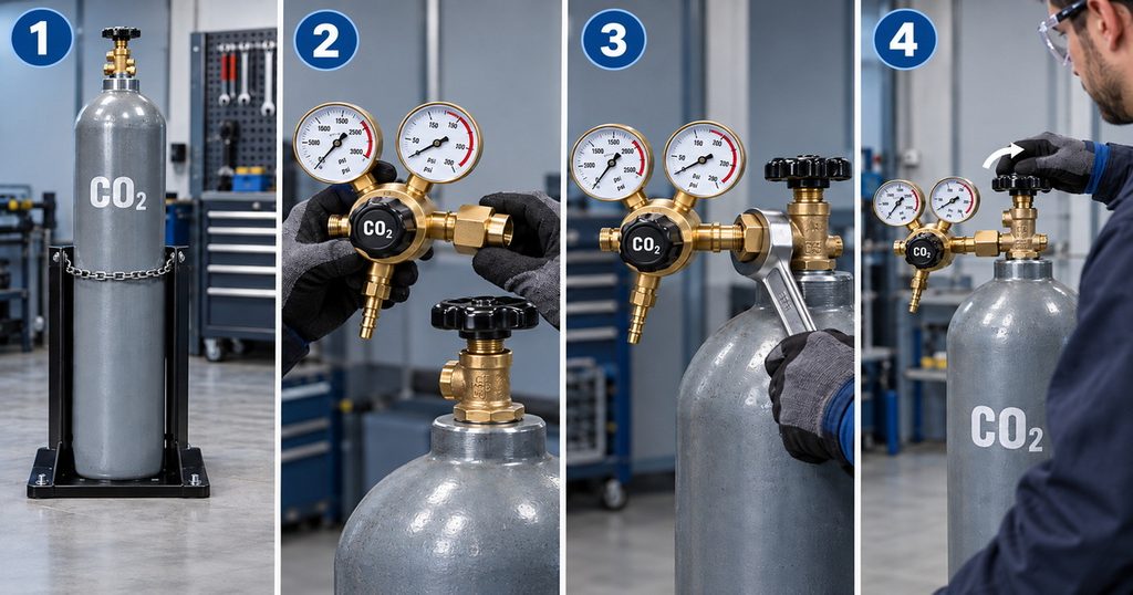 How Do I Attach a CO₂ Regulator to a CO₂ Tank? A Safe, Professional Step-by-Step Guide-Bril Welding Equipment