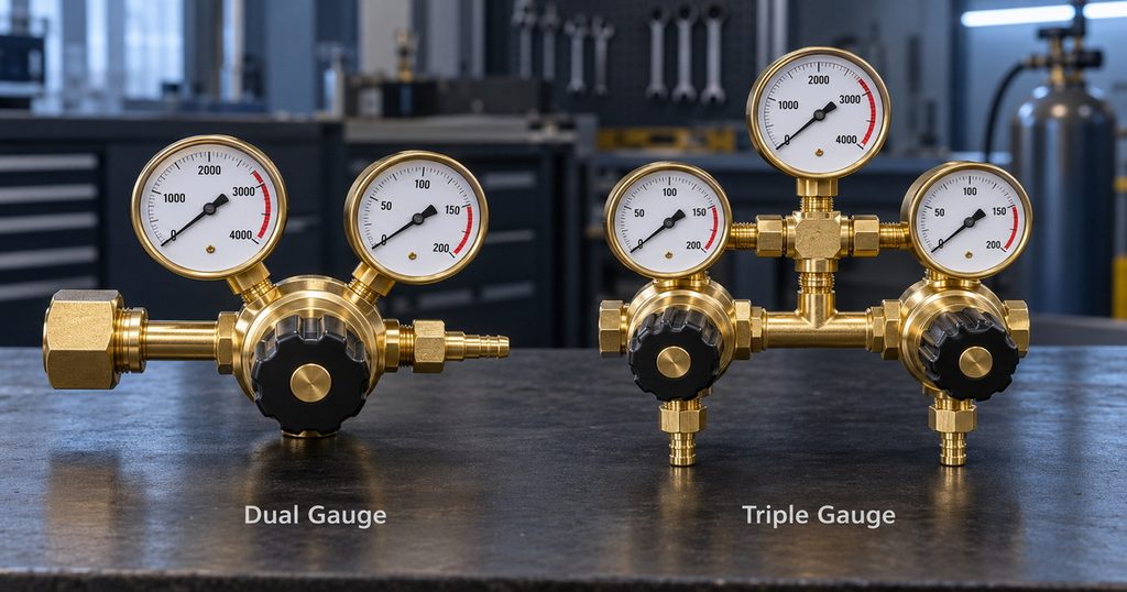 Dual Gauge Regulator vs Triple Gauge Regulator for Industrial Monitoring-Bril Welding Equipment Dual Gauge Regulator vs Triple Gauge Regulator for Industrial Monitoring-Bril Welding Equipment