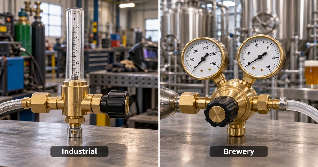 Industrial CO₂ Regulator vs Brewery CO₂ Regulator: Differences, Applications, and Buying Guide-Bril Welding Equipment Industrial CO₂ Regulator vs Brewery CO₂ Regulator: Differences, Applications, and Buying Guide-Bril Welding Equipment